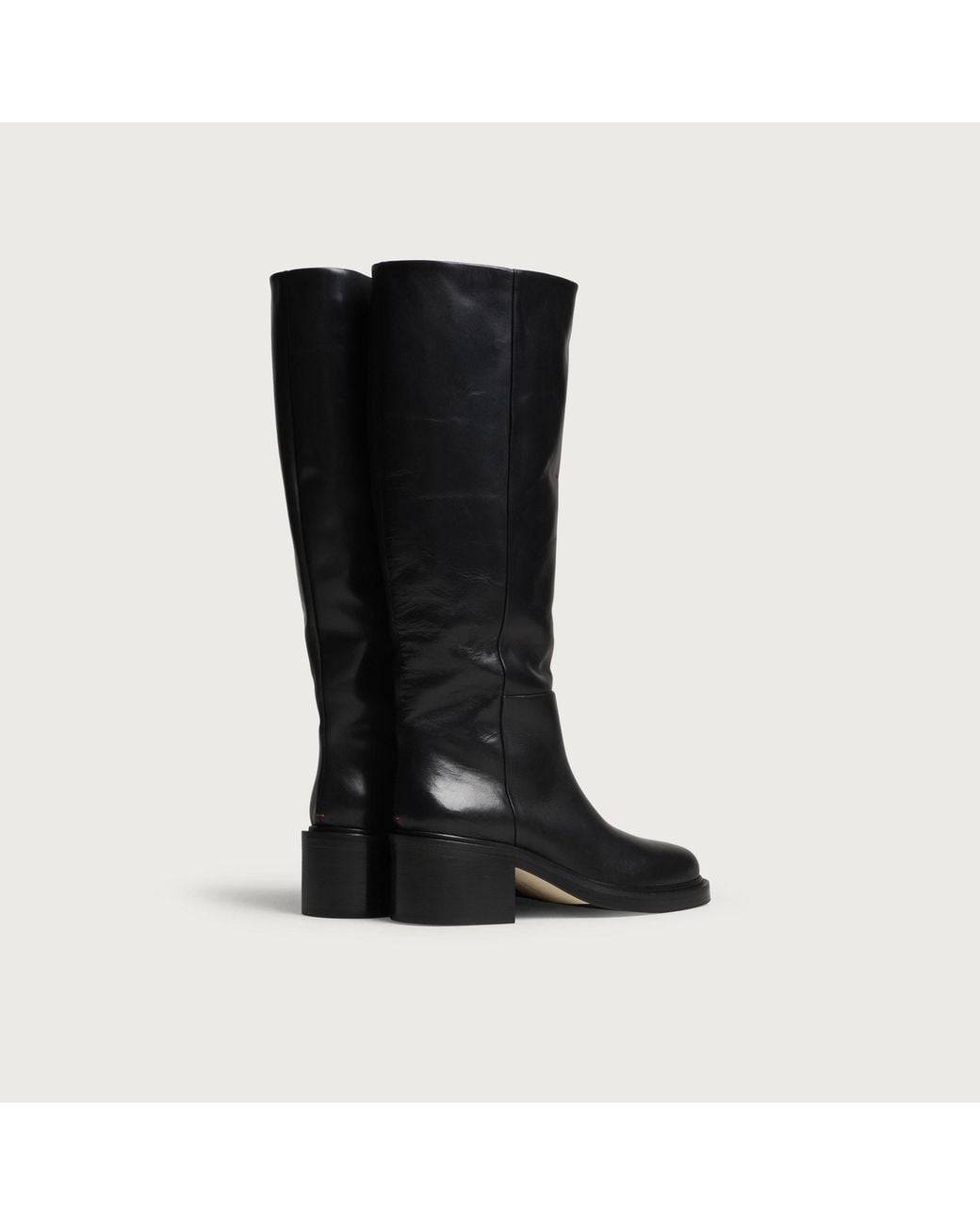 Aeyde Black Taito Block Heel Boots