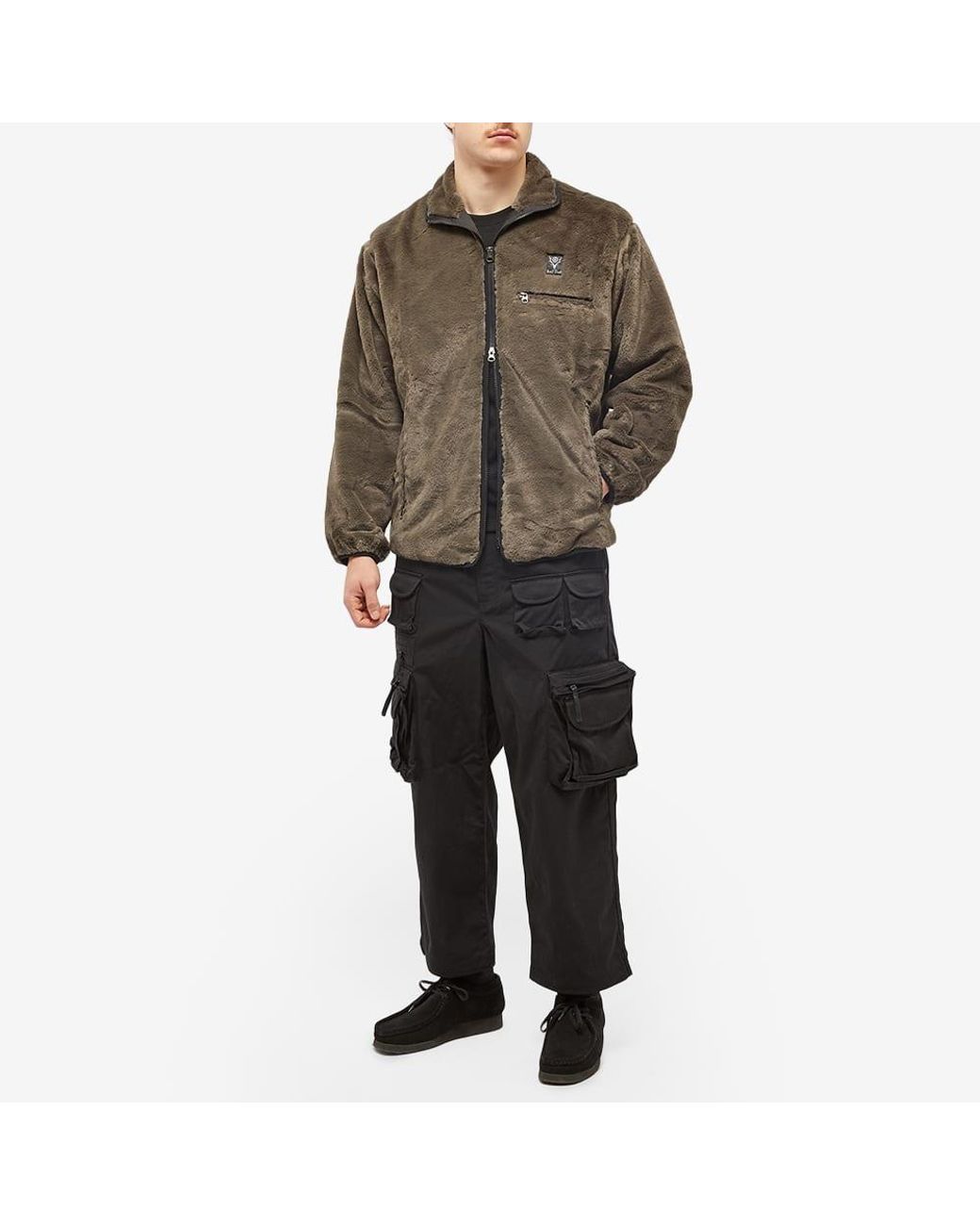 最新入荷】 Micro South2West8 Piping Jacket - Fur Micro Fur Jacket