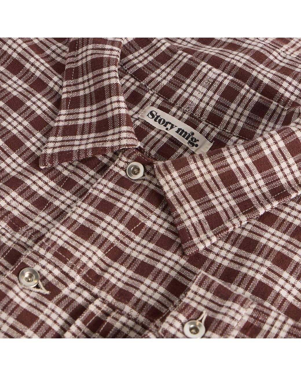 STORY mfg. Brown Check Sundae Jacket