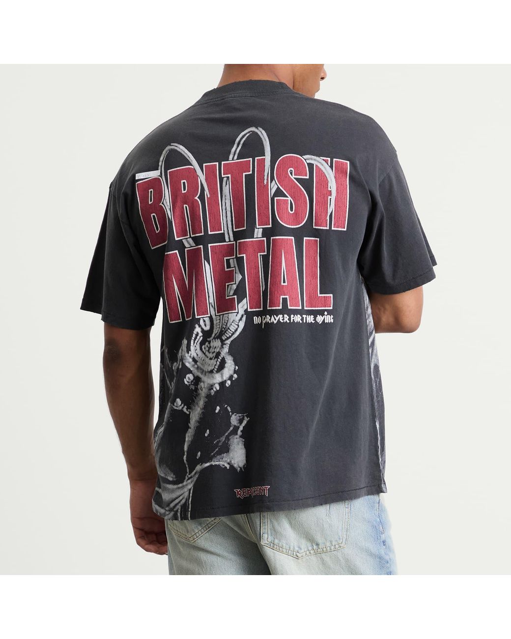 Represent Iron Maiden British Metal T-Shirt in Gray for Men | Lyst