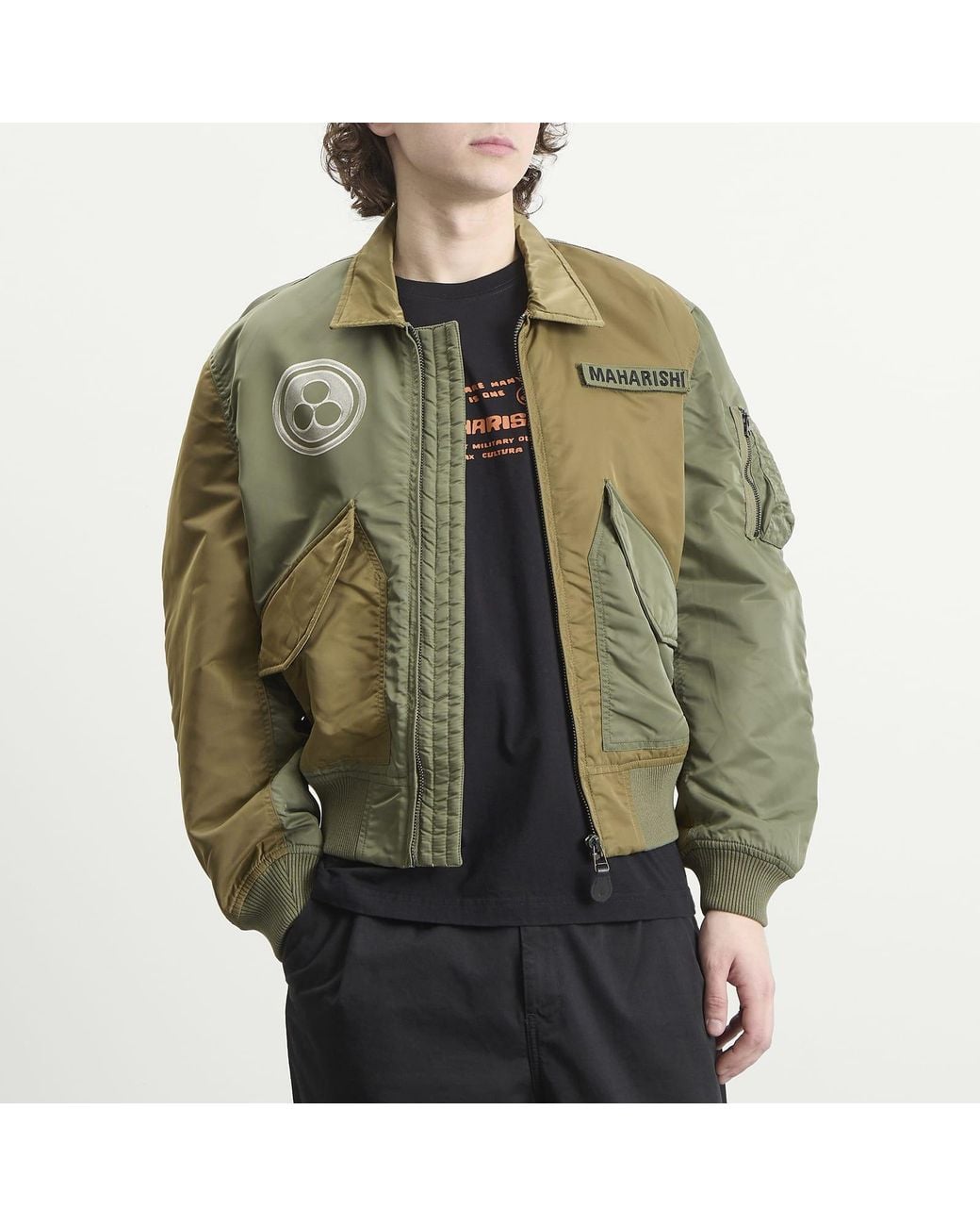 Maharishi Green Maha Peace Rally Ma2 Jacket for men