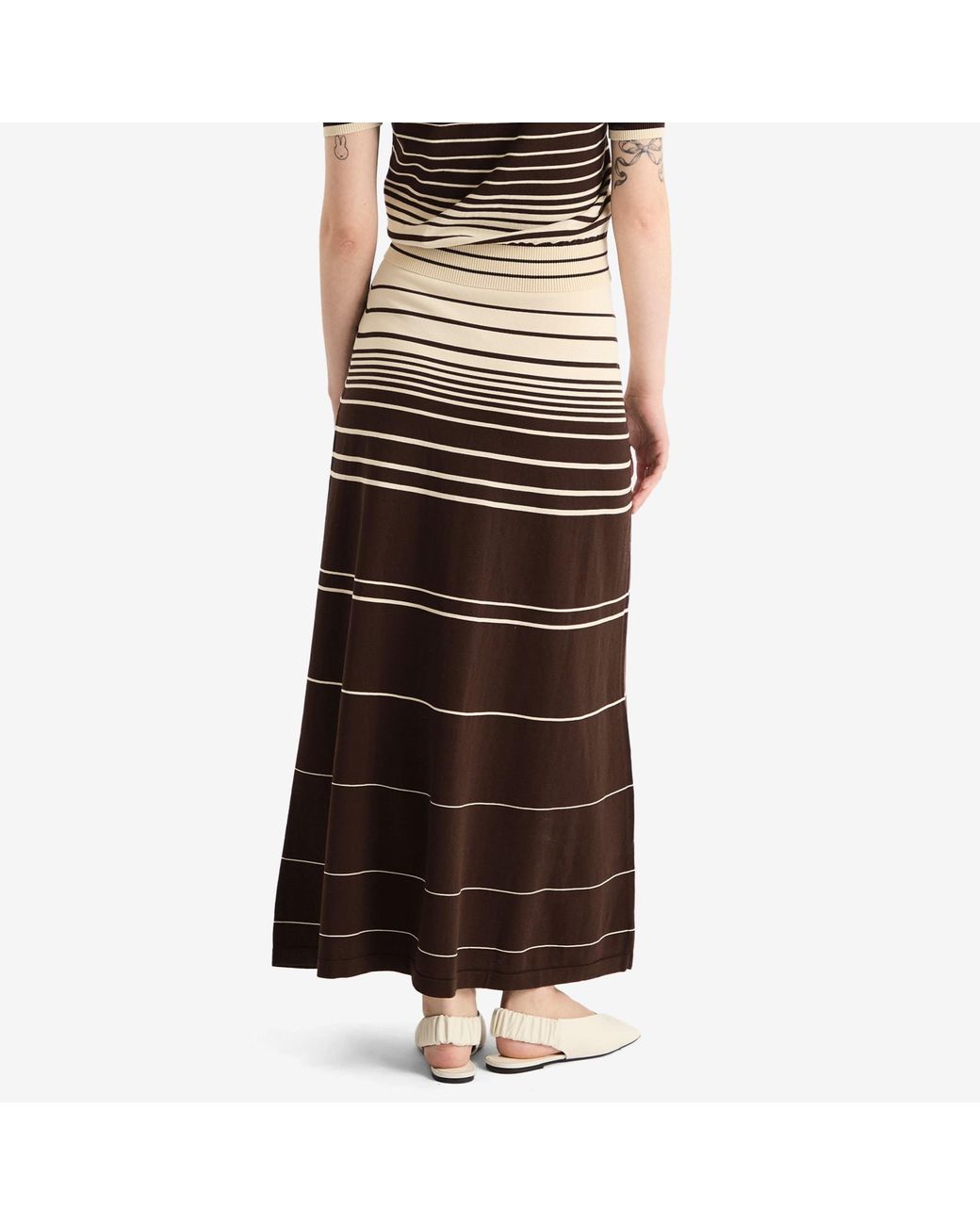 Faithfull The Brand Brown Casia Maxi Skirt