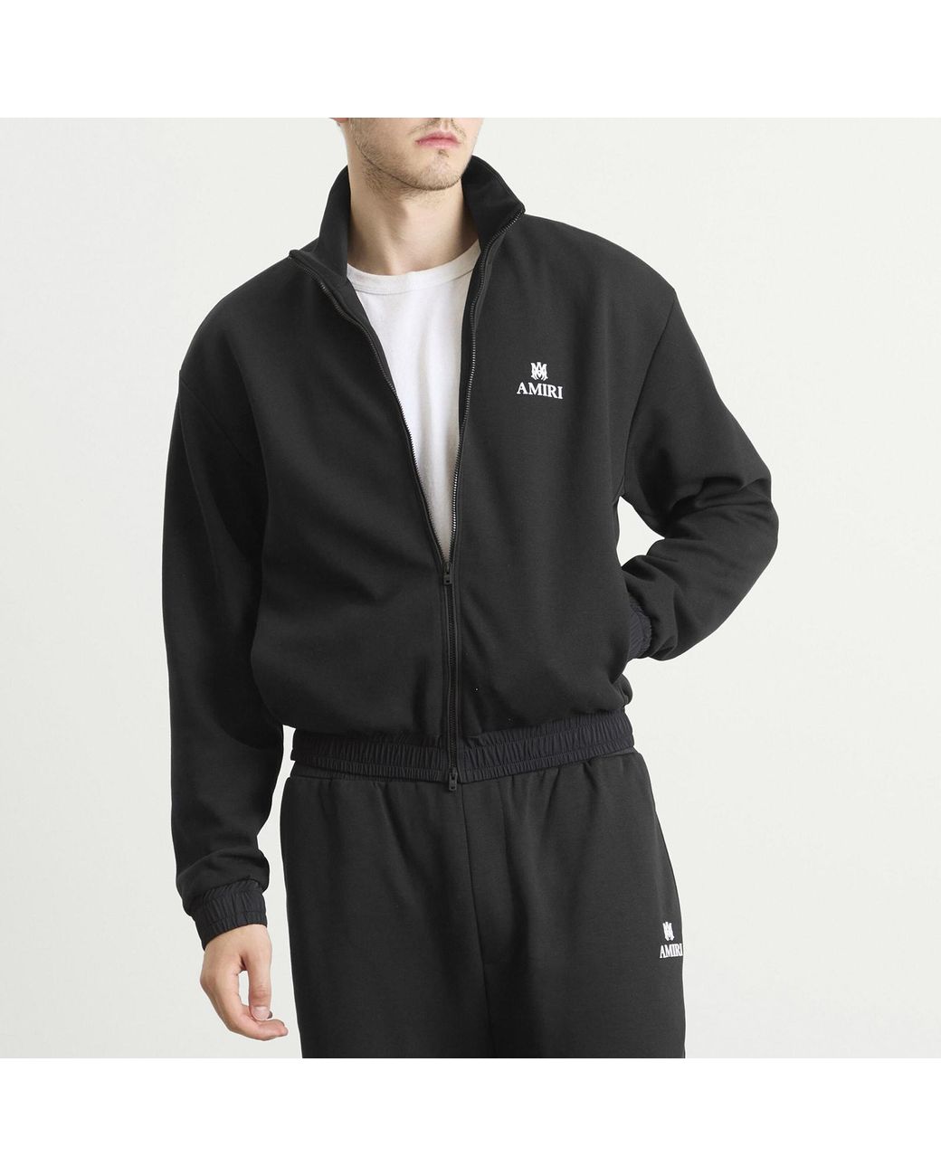 Amiri Black Lounge Track Jacket for men