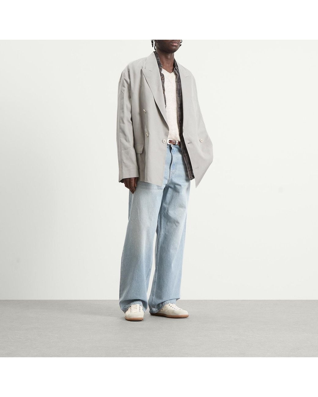 Our Legacy Gray Tencel Halt Blazer for men