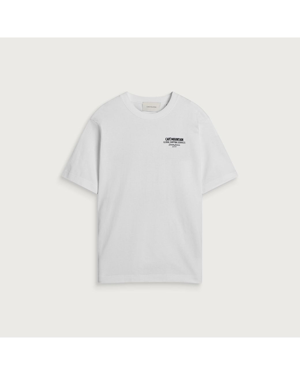 Cafe Mountain White Birdhouse T-Shirt for men