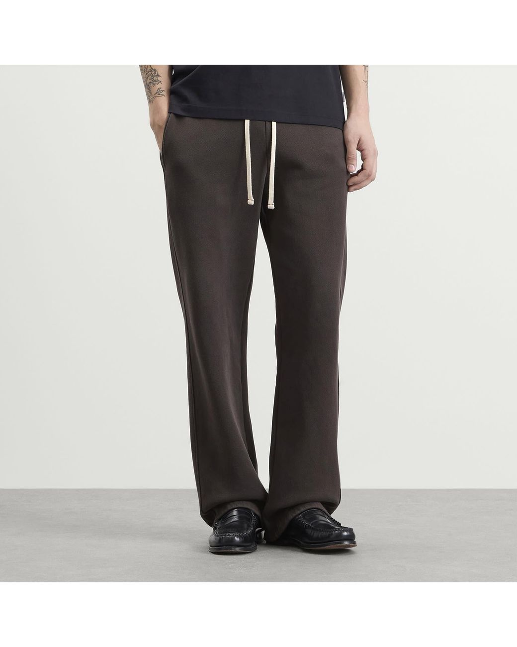 Les Tien Gray Heavyweight Classic Pant for men