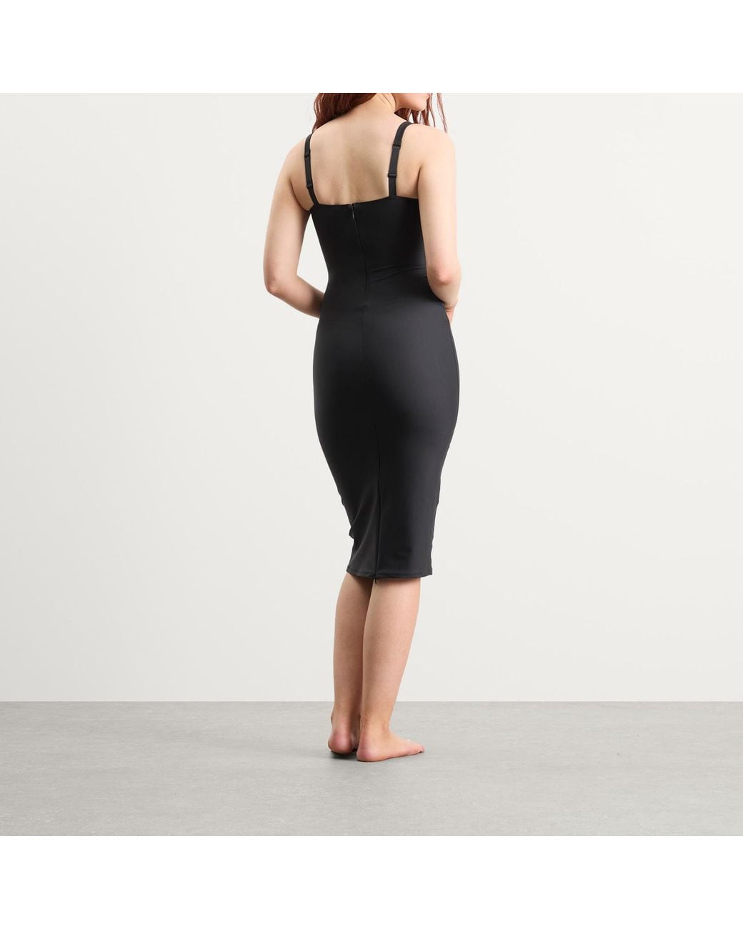 Skims Black Body Halter Midi Dress
