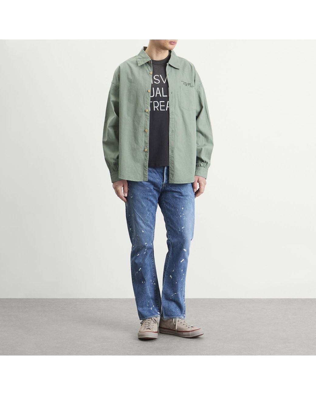 Visvim Palmer Shirt in Green for Men | Lyst