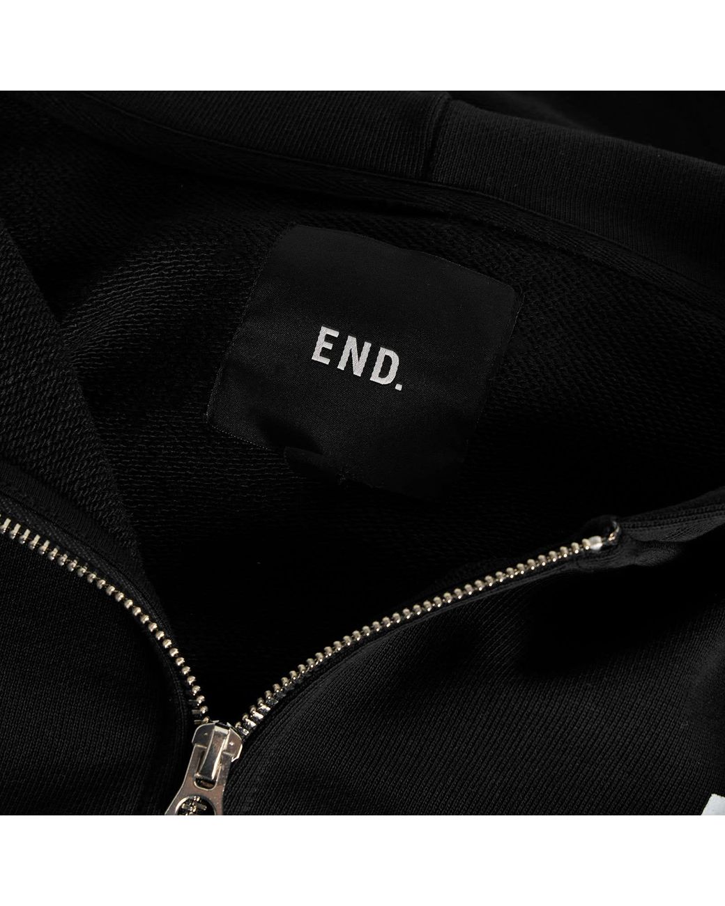 END. Black Newcastle Zip Hoodie