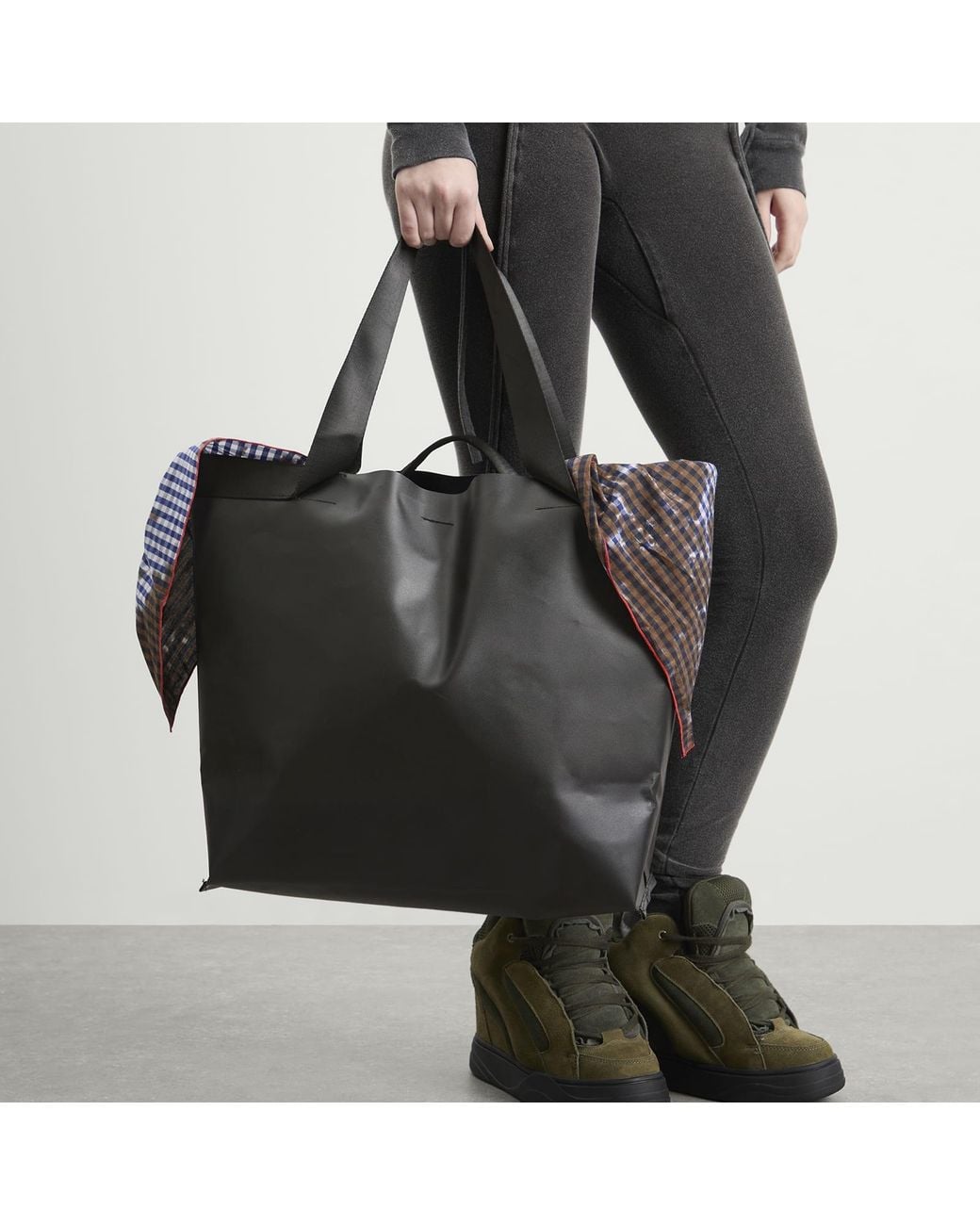 OTTOLINGER Black Pu Beach Bag