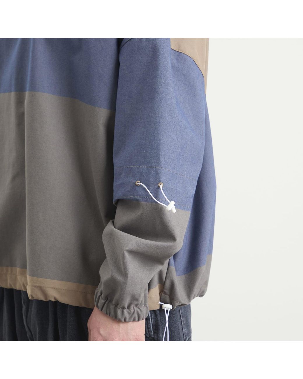 EBIT Blue Patchwork Blouson for men