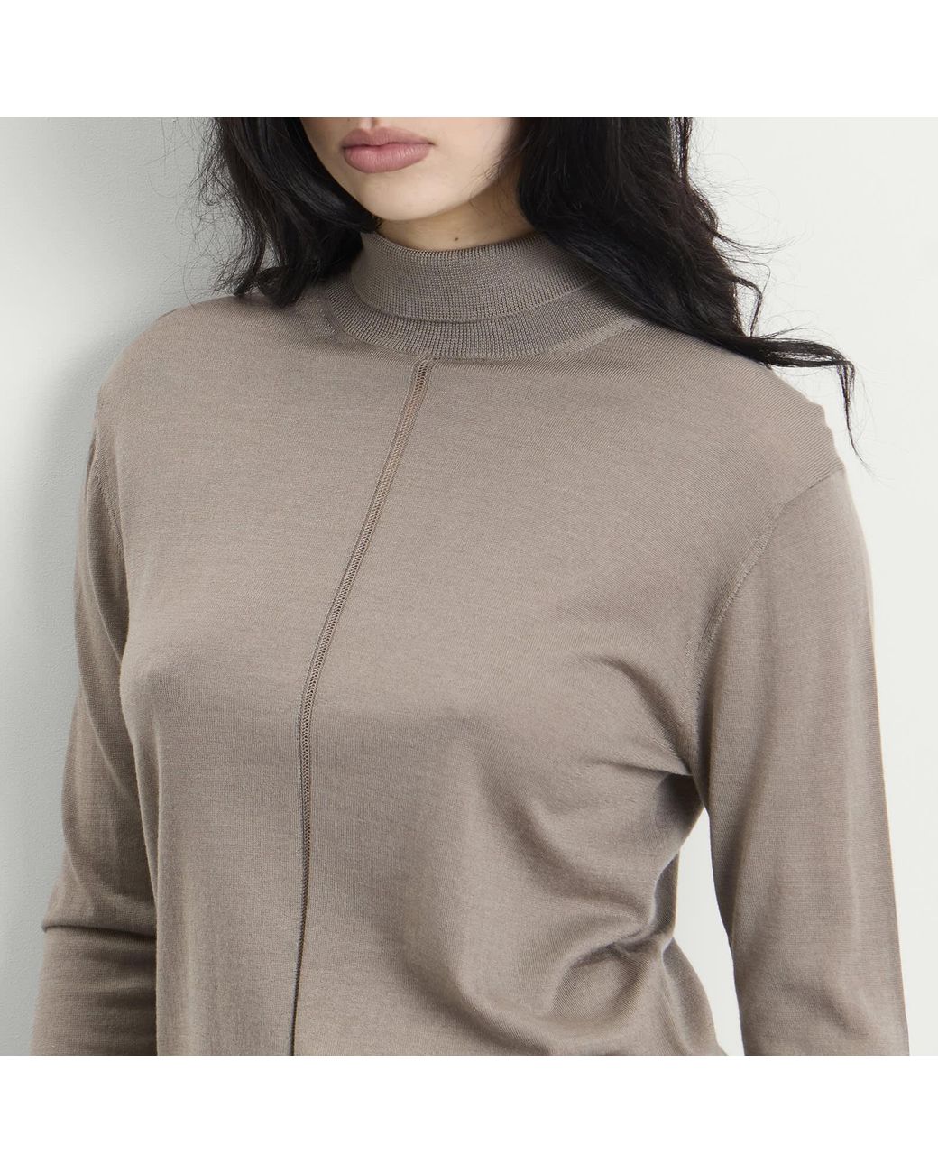 Studio Nicholson Brown Eide Long Sleeve Turtleneck