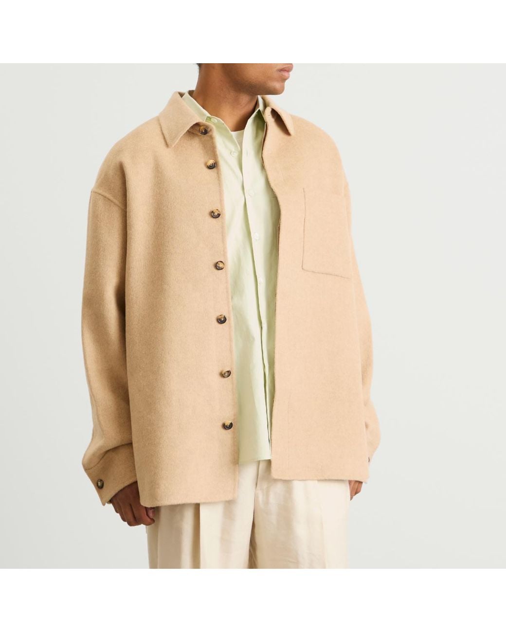 J.W. Anderson Natural Oversized Shirt Jacket for men