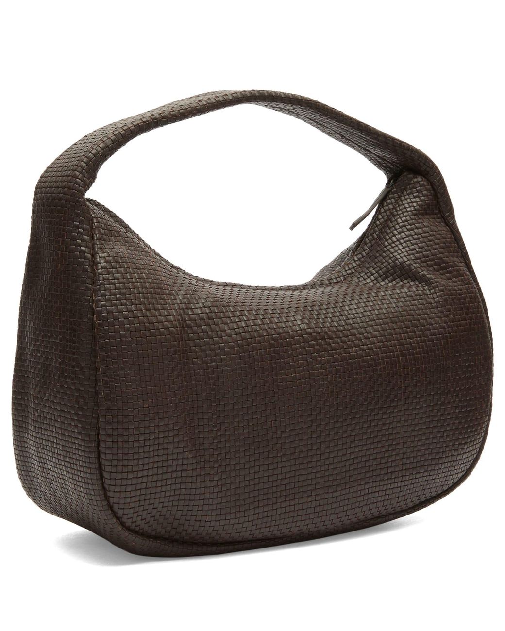 St. Agni Brown Woven Large Bon Bon Bag