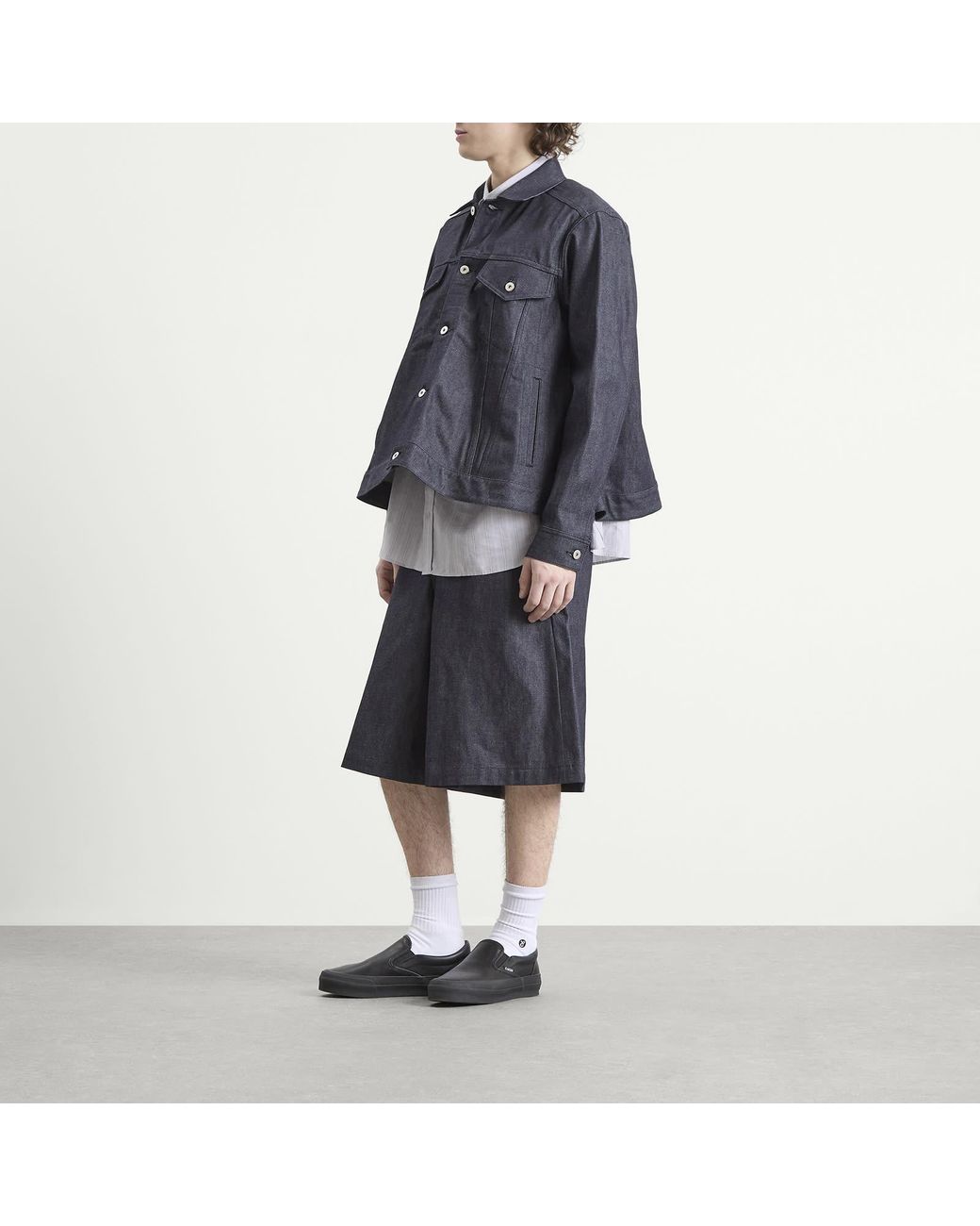 Comme des Garçons Blue Denim Jacket for men