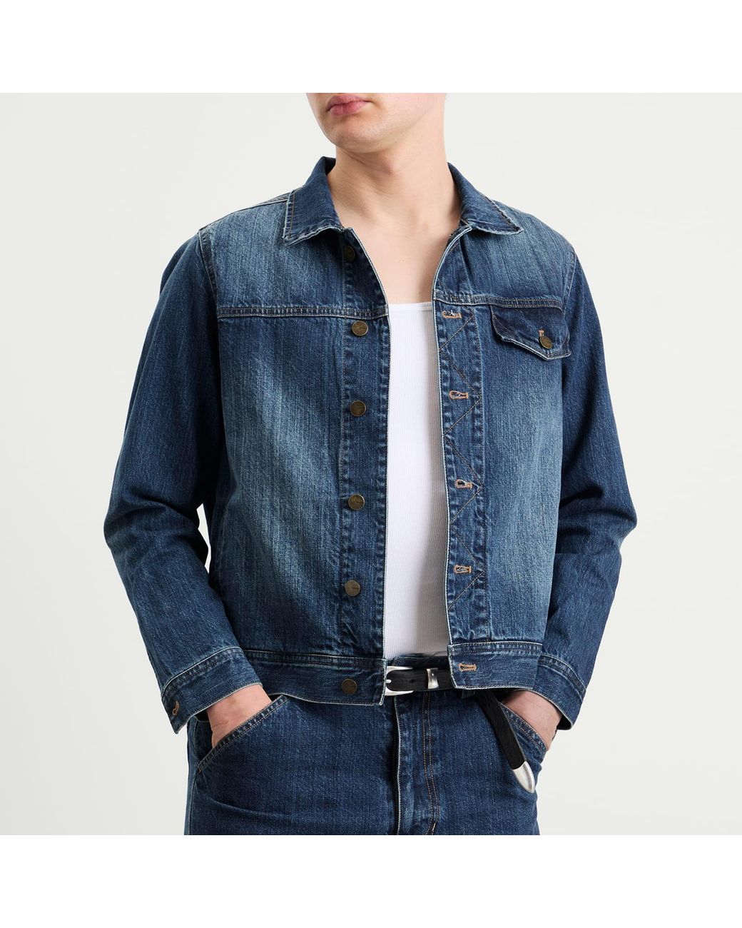 Carter Young Blue Arch Denim Jacket for men