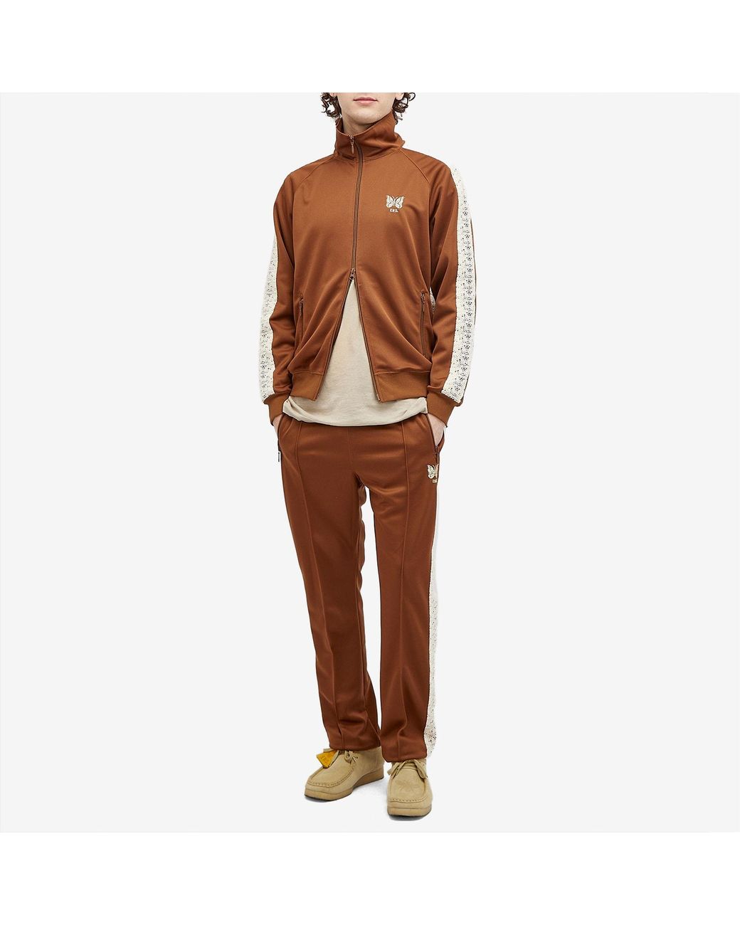 Needles End. X 'Rattan' Track Pant in Brown for Men | Lyst UK