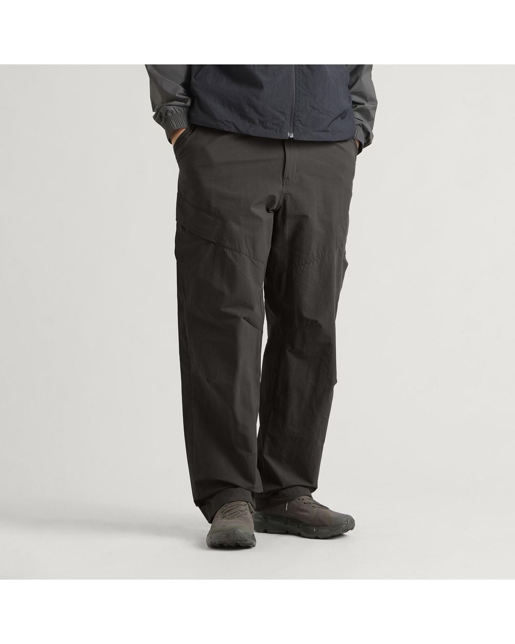 On Shoes Gray Trek Pants for men