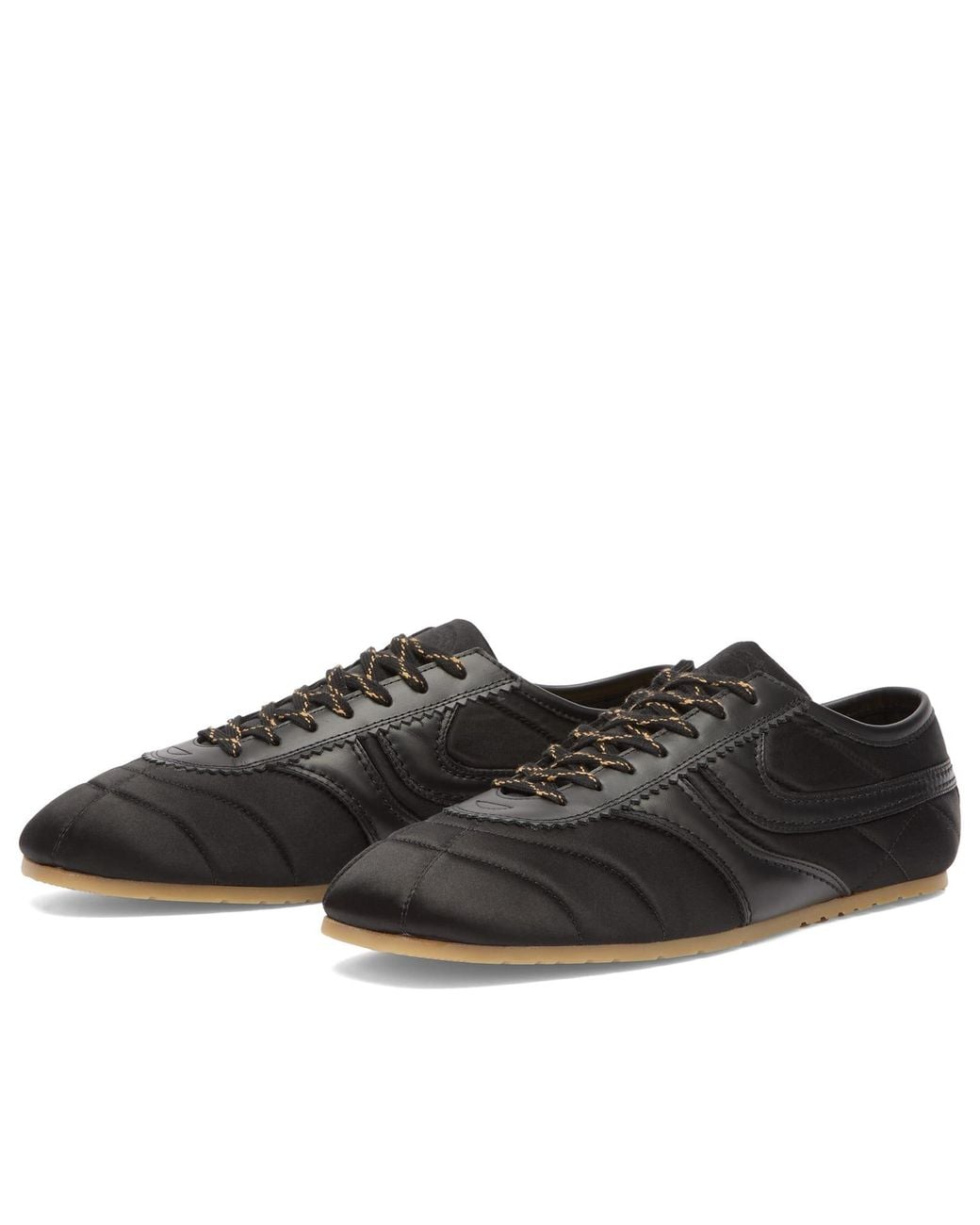 Dries Van Noten Black Leather & Suede Sneaker for men