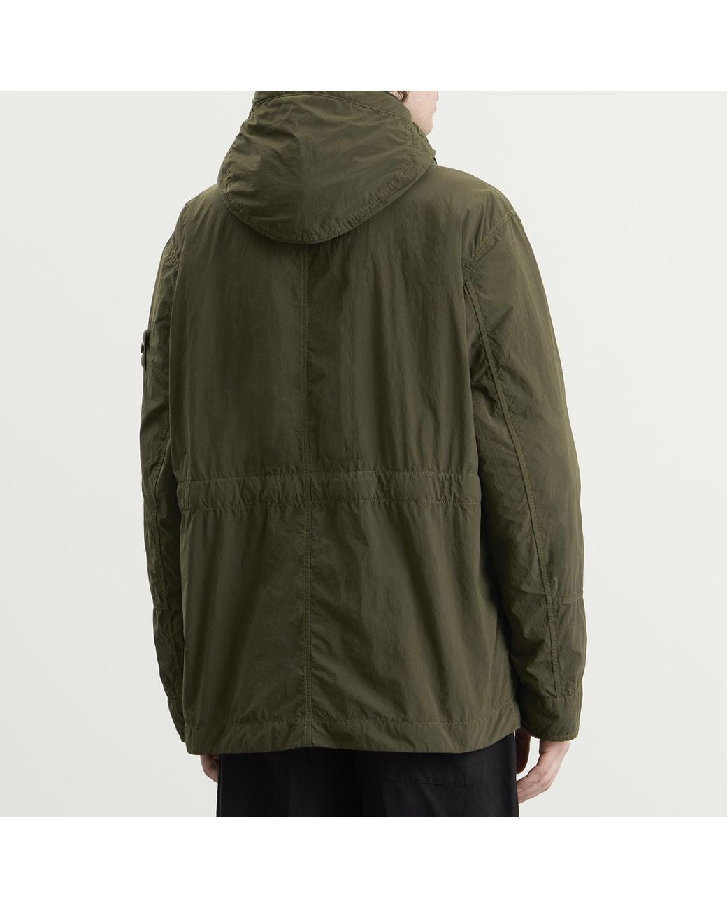 Stone Island Green Ghost Nylon Smerigliato Parka for men