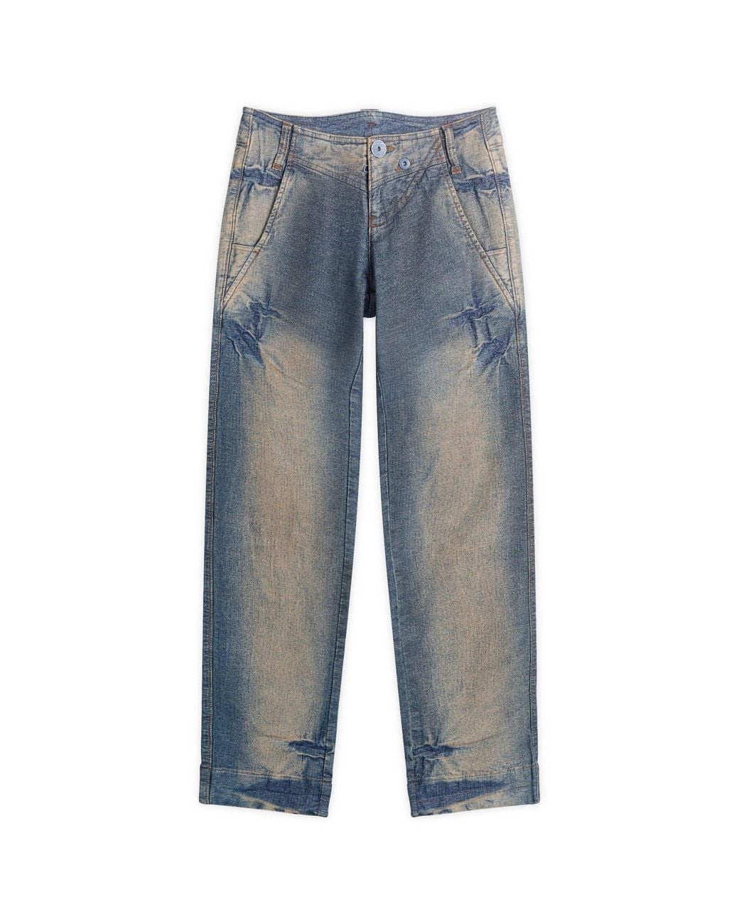 Miss Sixty Blue Knwls X Low Waisted Jeans
