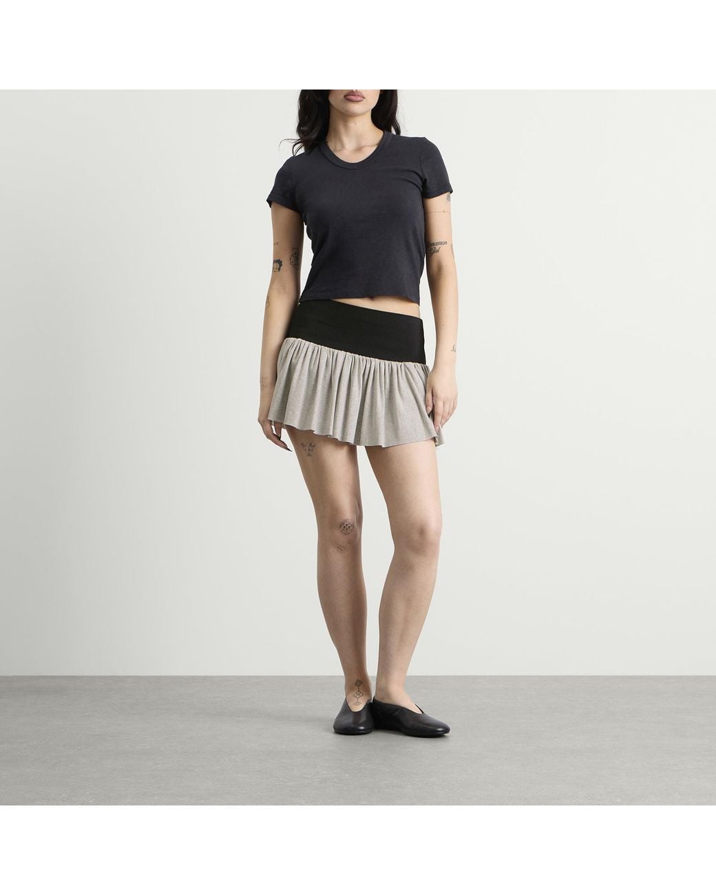 GIMAGUAS Black Charlie Mini Skirt