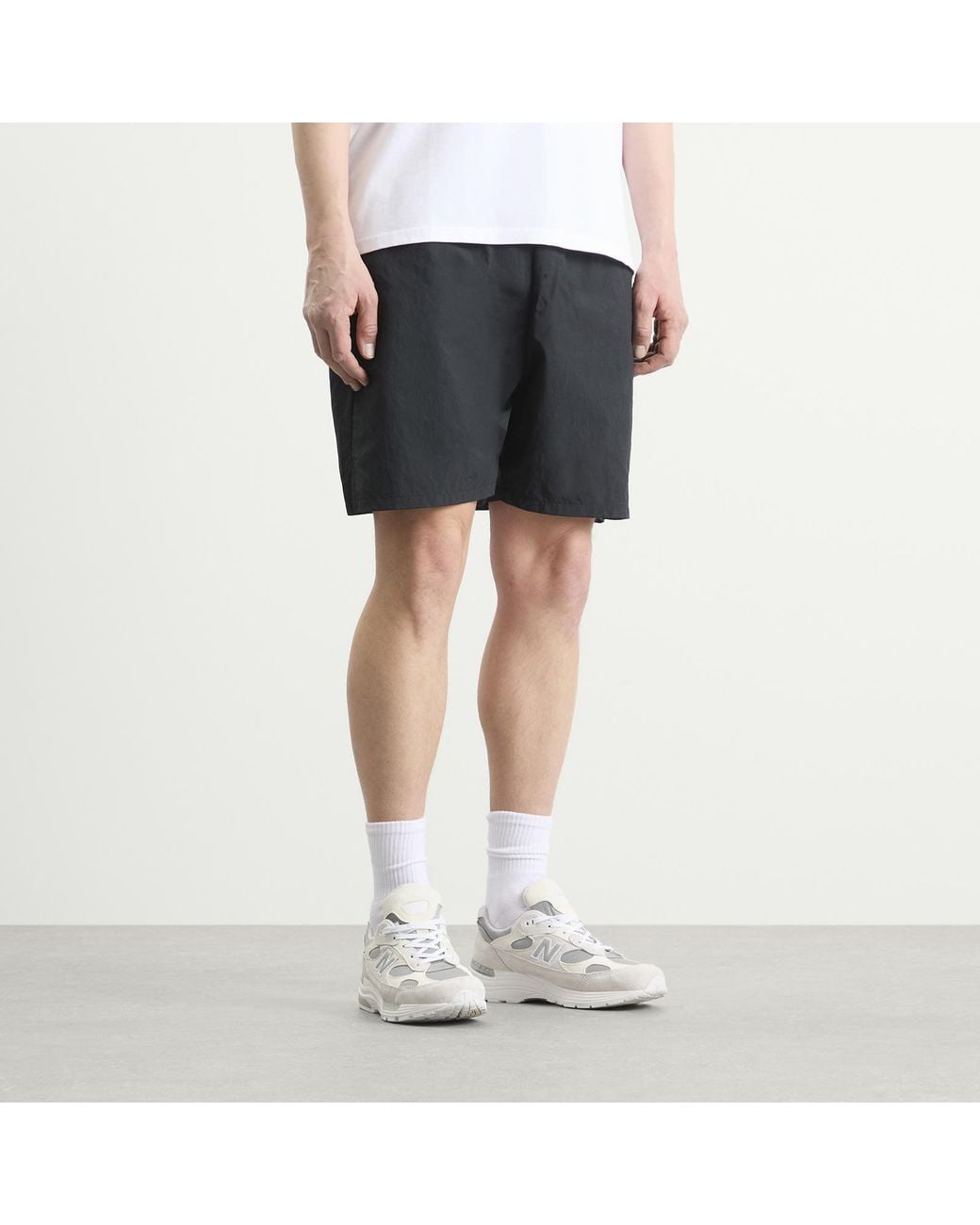 Palmes Gray Stitch Tennis Shorts for men