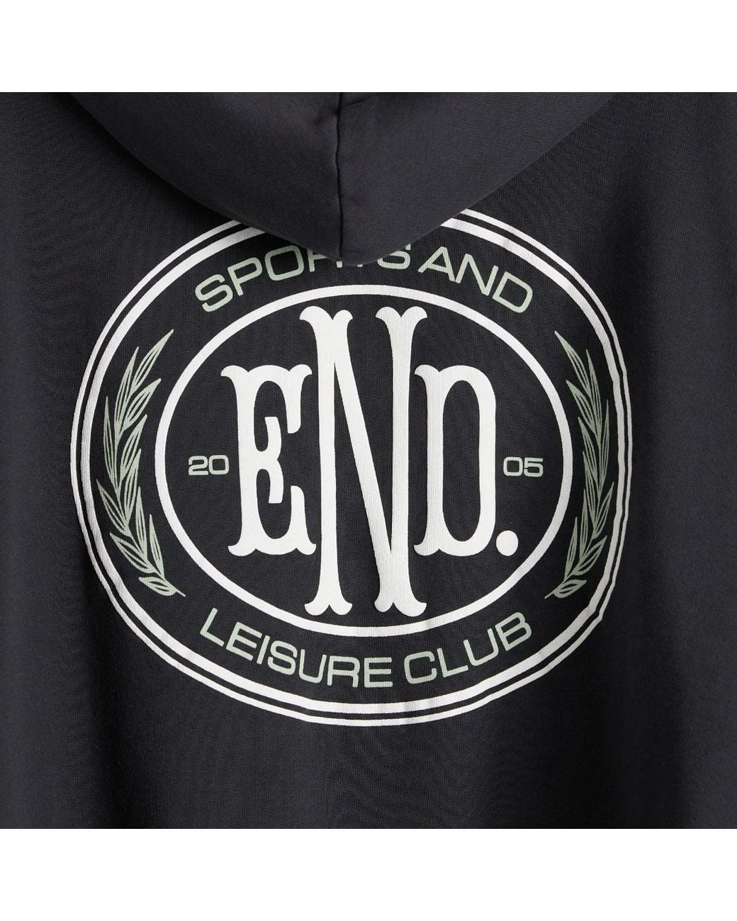 END. Black Leisure Pullover Hoodie
