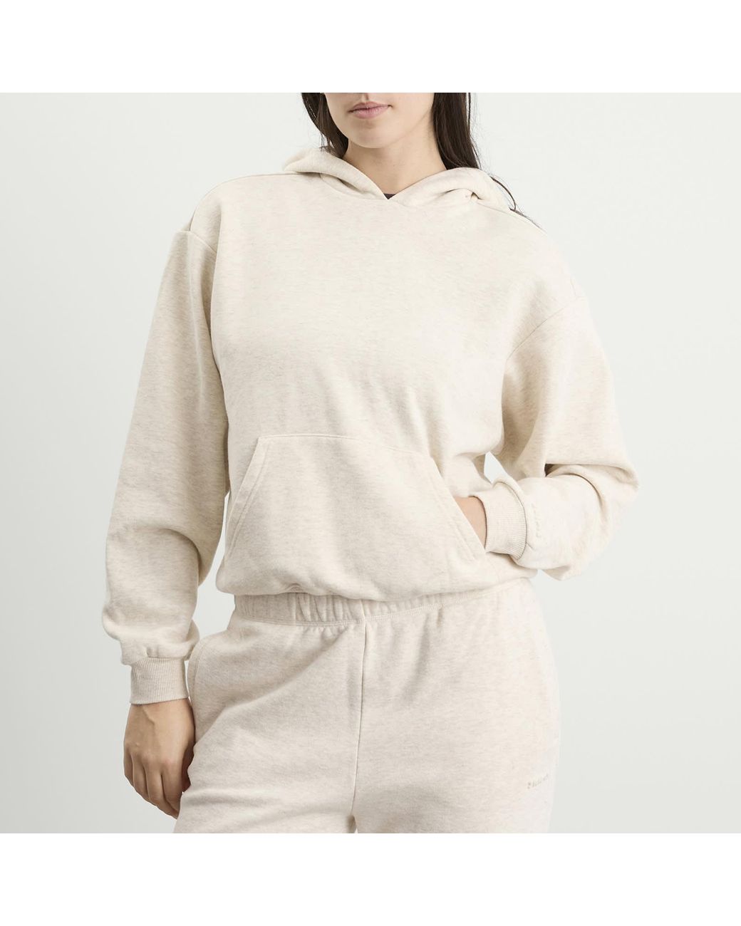 Skims Natural Cotton Fleece Classic Pullover Hoodie