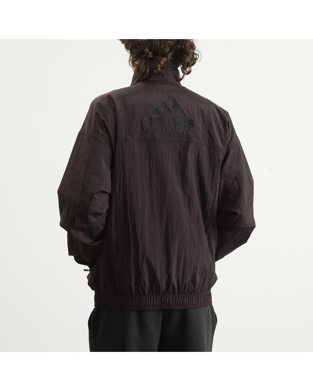 adidas Eqt Iridescent Track Top in Black for Men | Lyst