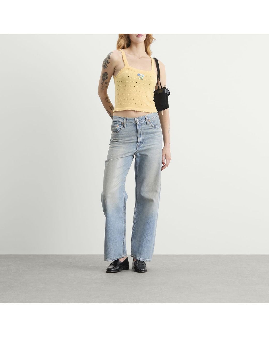 Rixo Yellow Perla Top