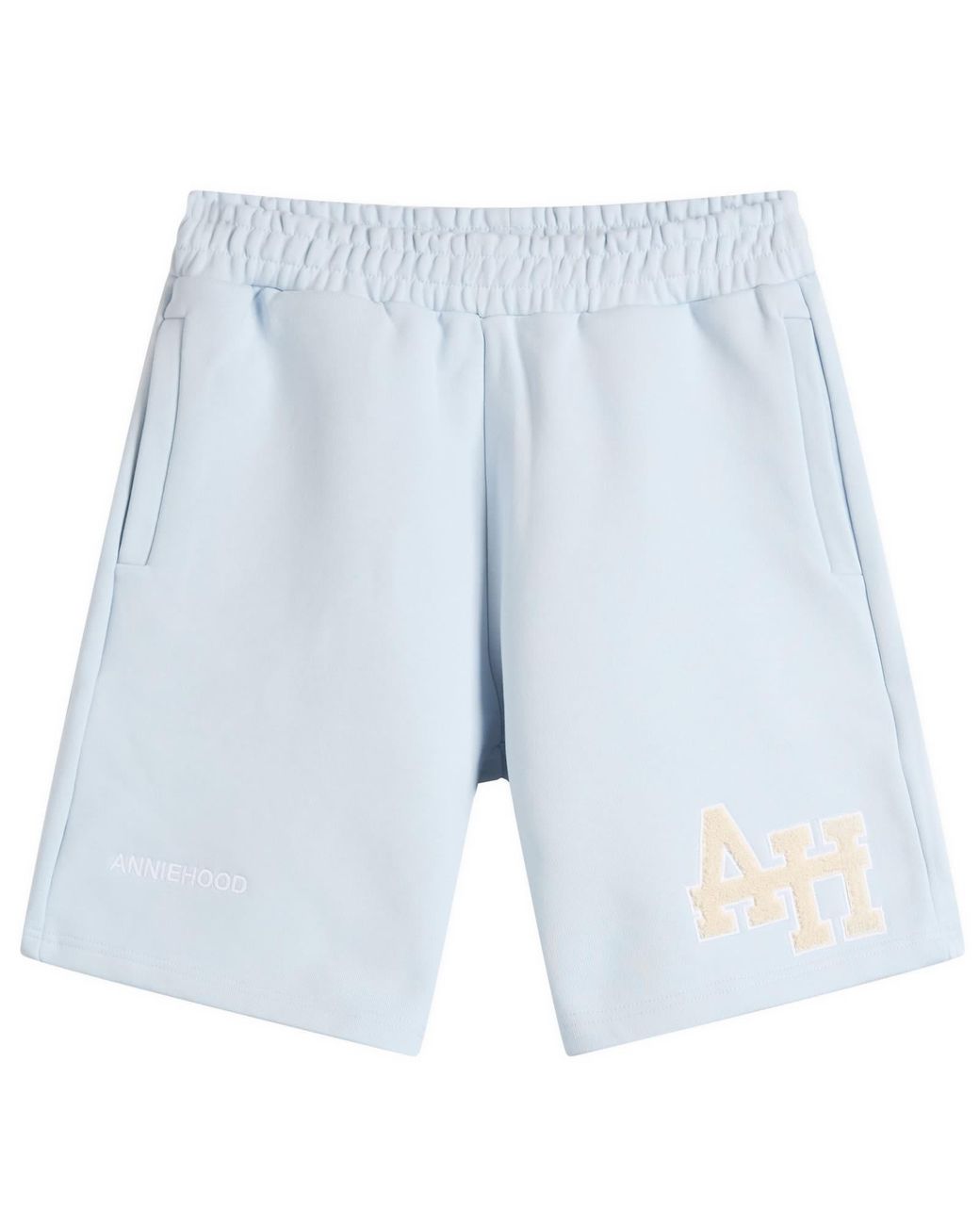Annie Hood Blue College Sweat Shorts for men