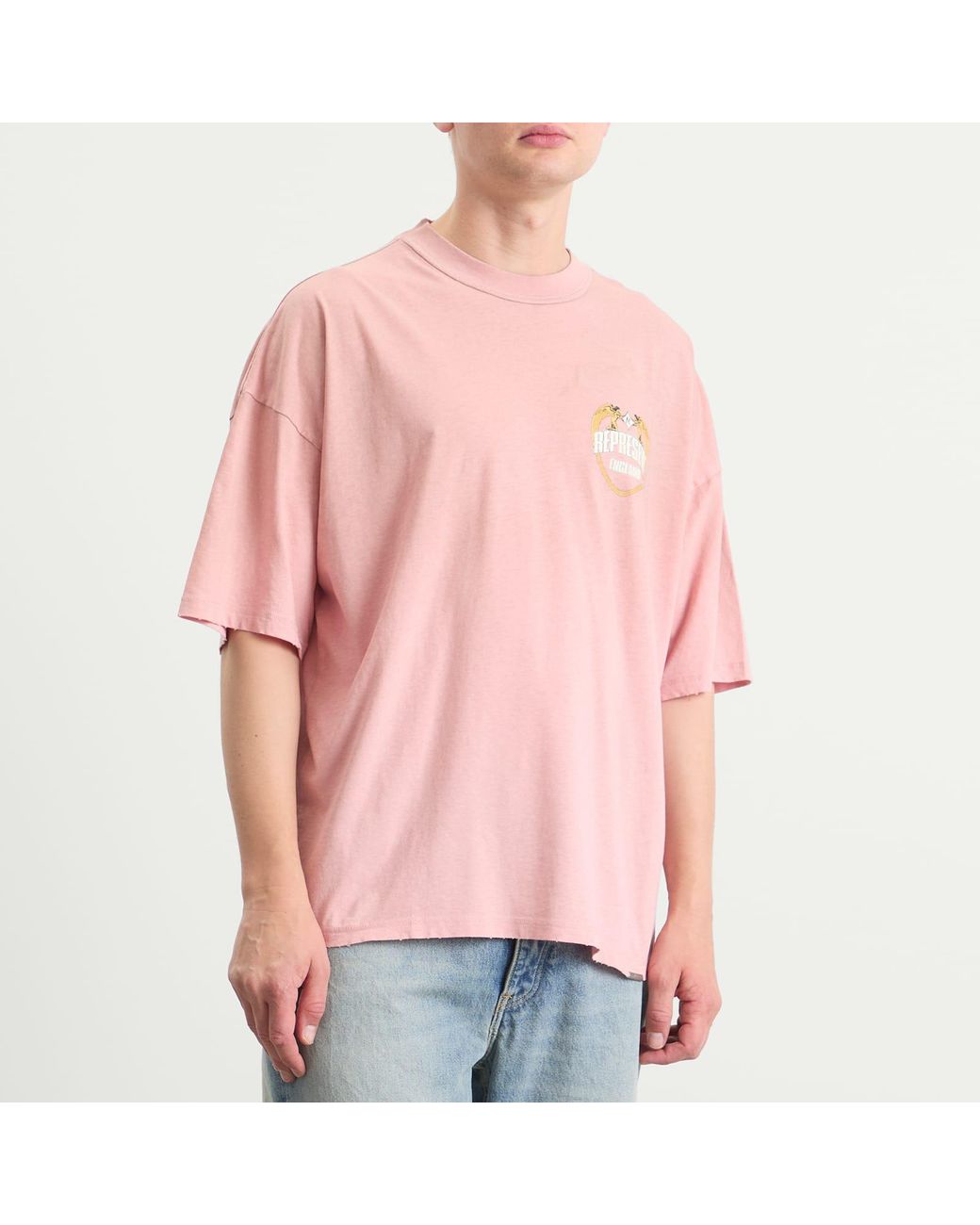 Represent Pink Angel Border T-Shirt for men