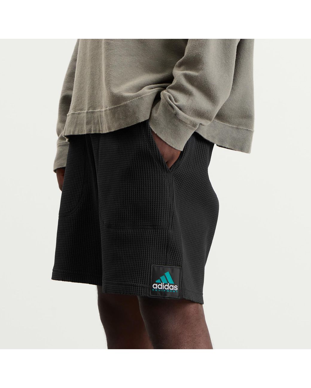 Adidas Black Eqt Waffle Short for men