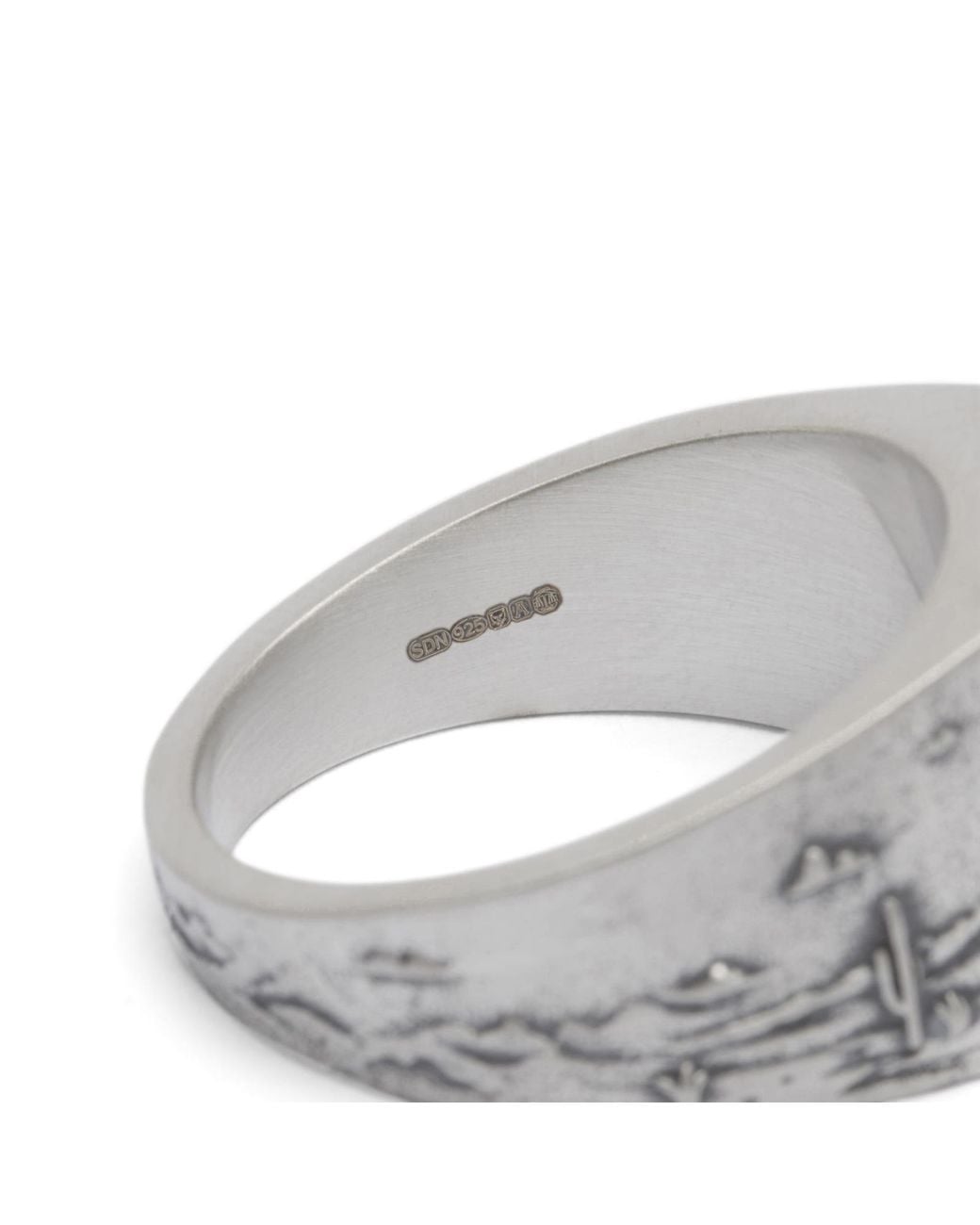 Serge Denimes Gray Outback Ring for men