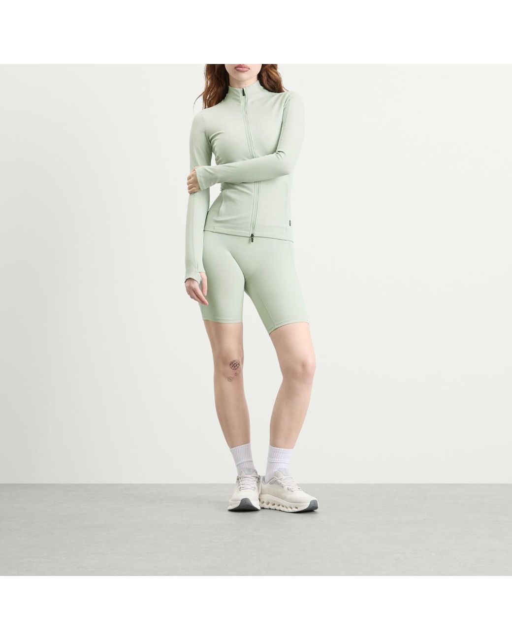 On Shoes Green Studio Cycling Shorts