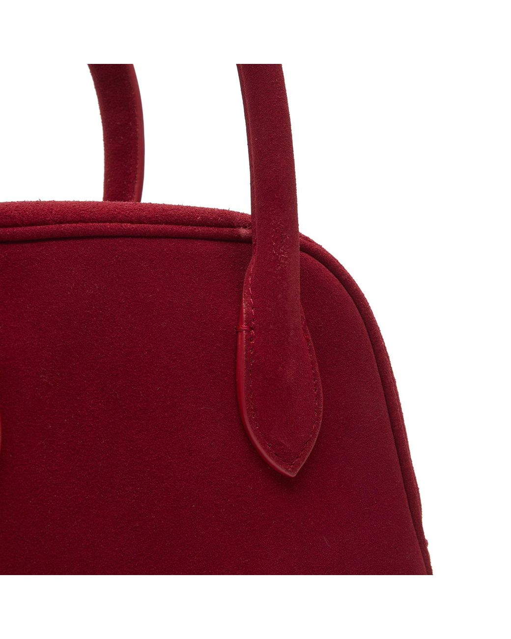 DUNST Red Suede Boston Bag