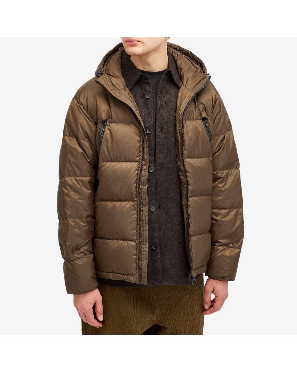 FRIZMWORKS Brown Altavia Down Jacket for men
