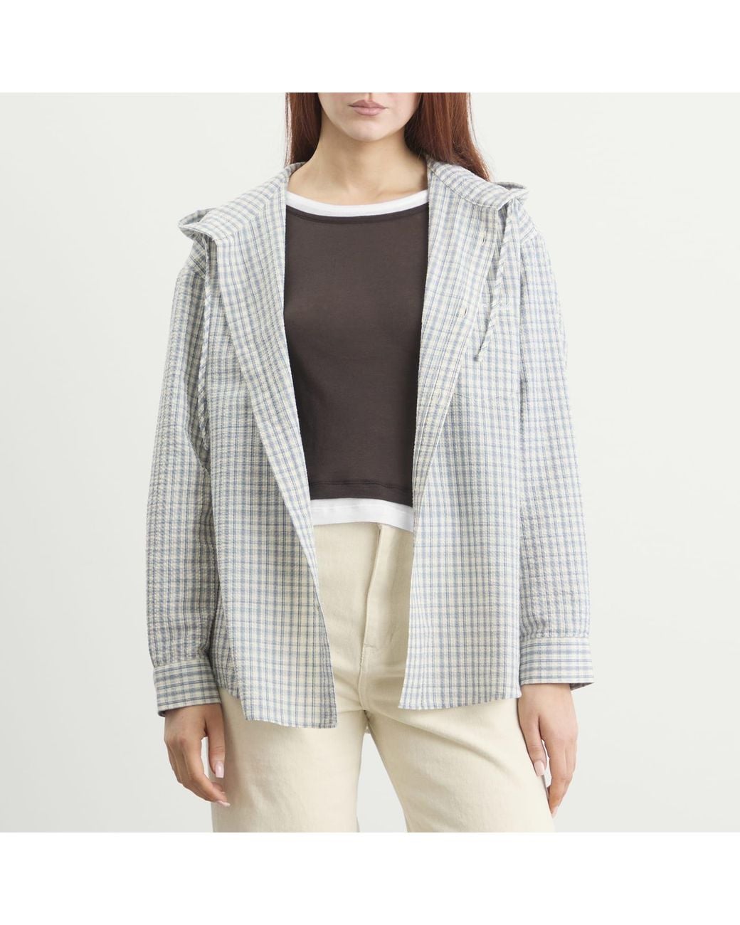 DUNST Gray Classic Hooded Shirt
