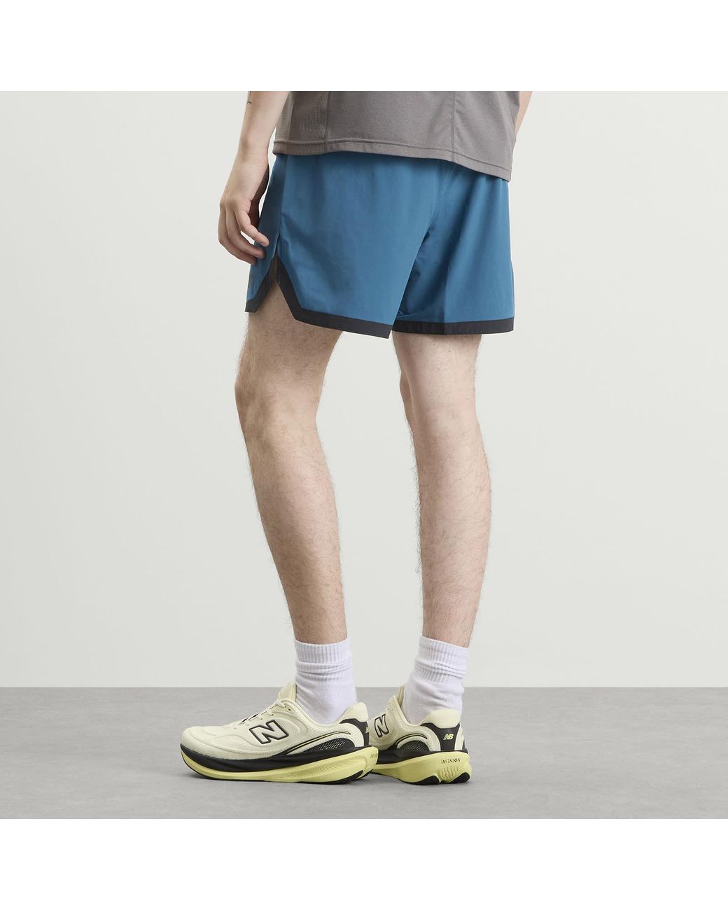 New Balance Blue Rc Essential Short 5" for men