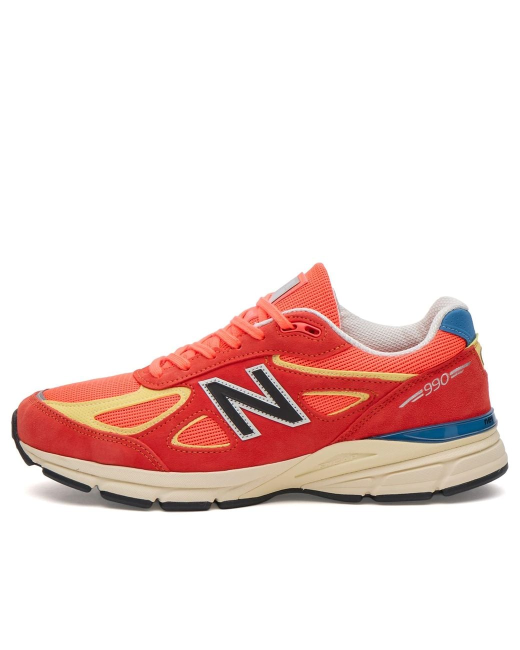 New Balance Red 990V4 Sneaker