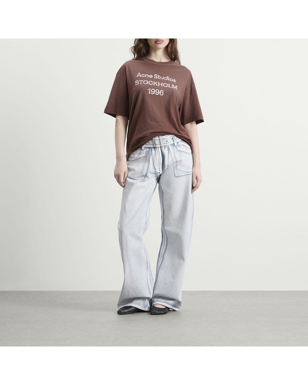 Acne Brown Exford 1996 T-Shirt