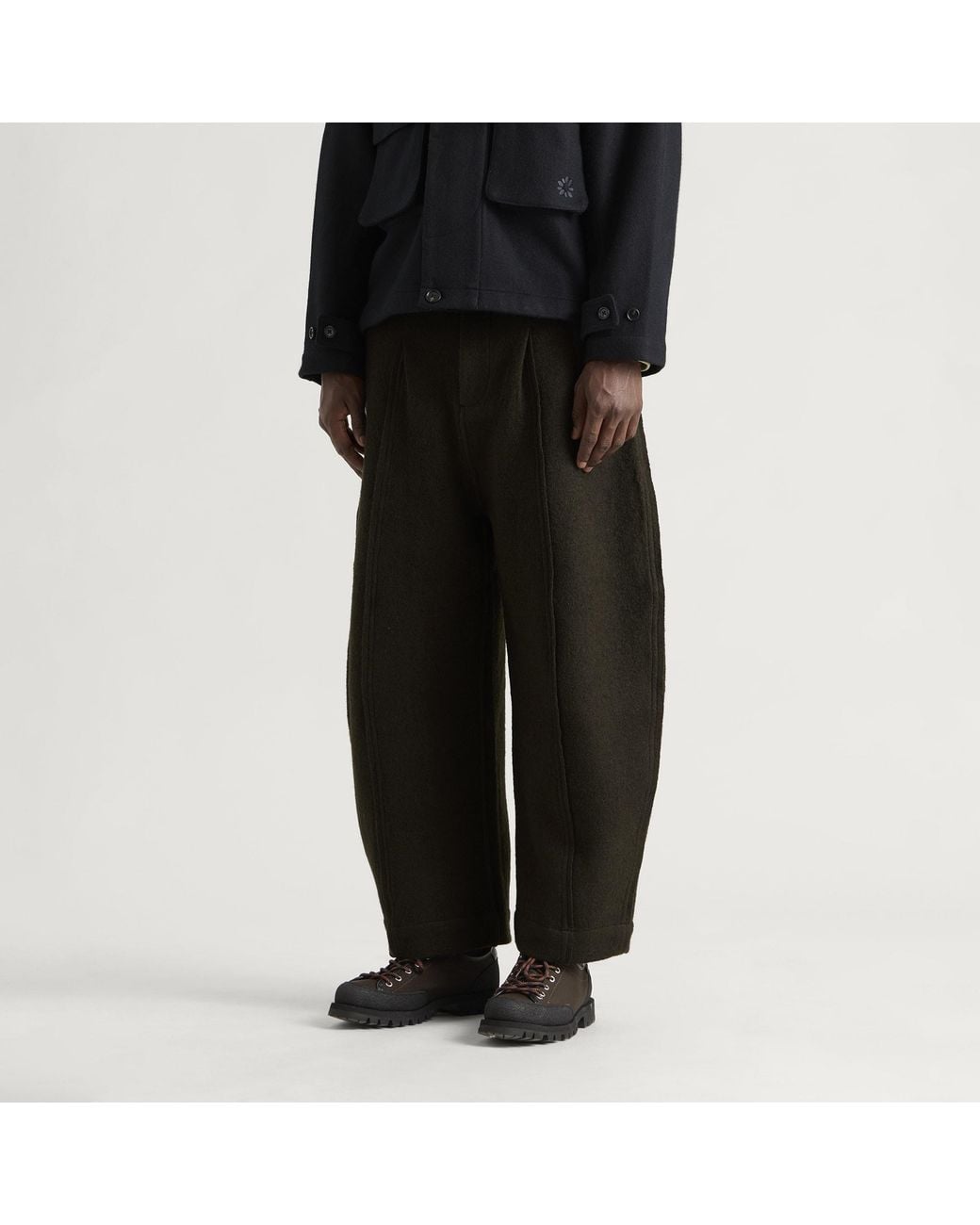 Ganter Black Cottonopolis Trousers for men