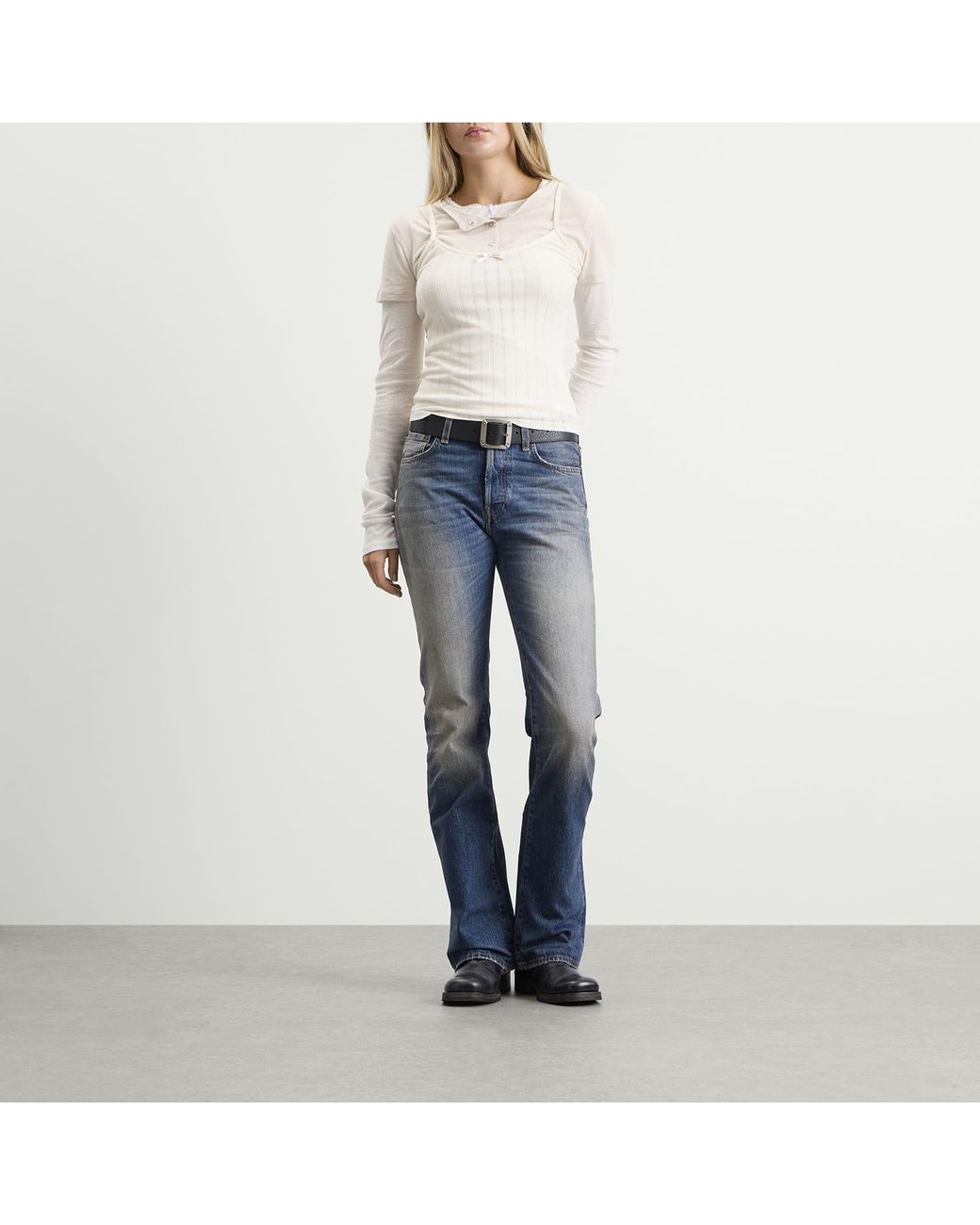 Acne White Ersilia Top