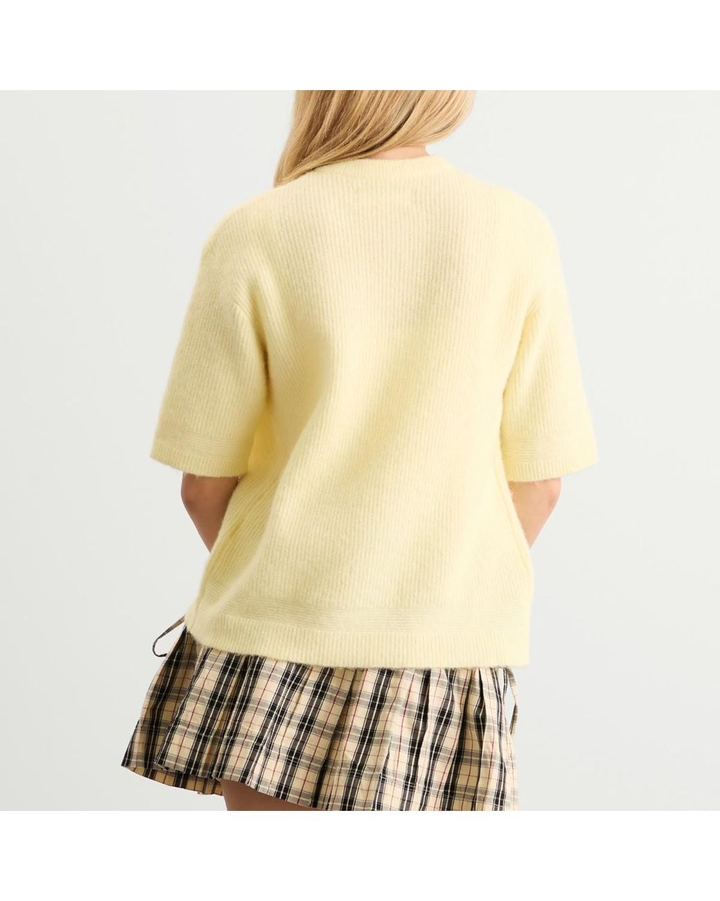 Samsøe & Samsøe Yellow Saanouria Shorts Sleeve Cardigan