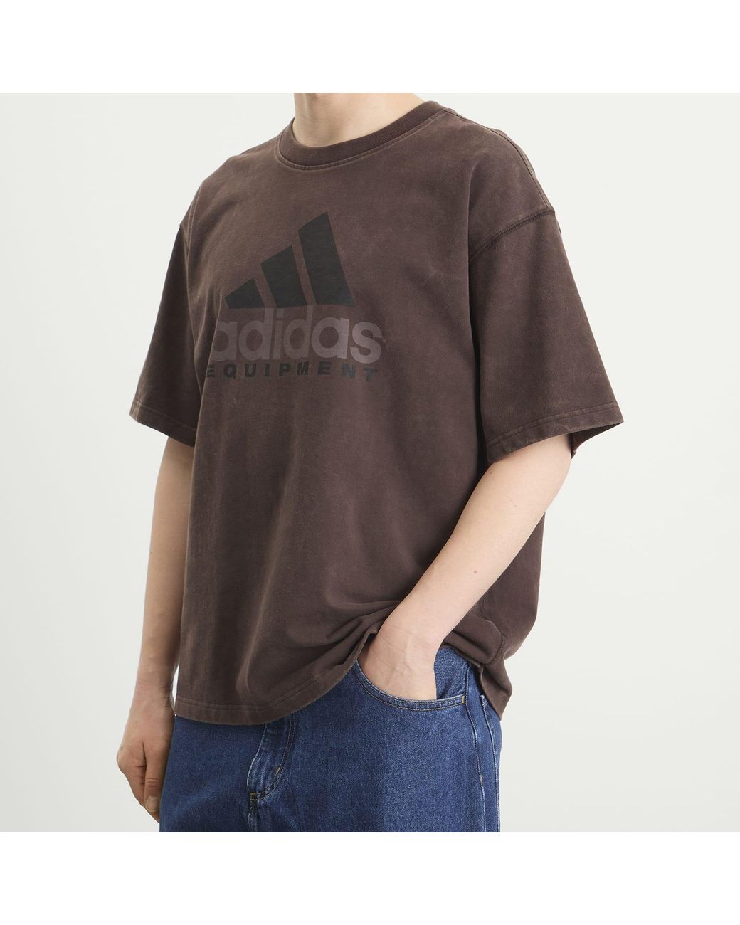 Adidas Brown Eqt T-Shirt for men