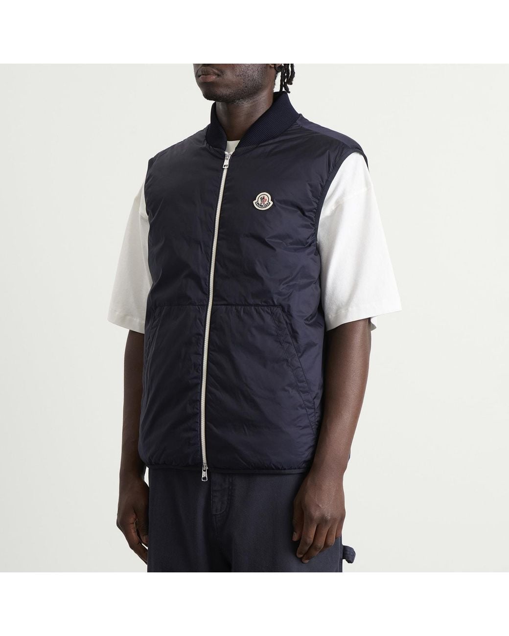 Moncler Blue Vydori Shirt Jacket & Gilet Set for men