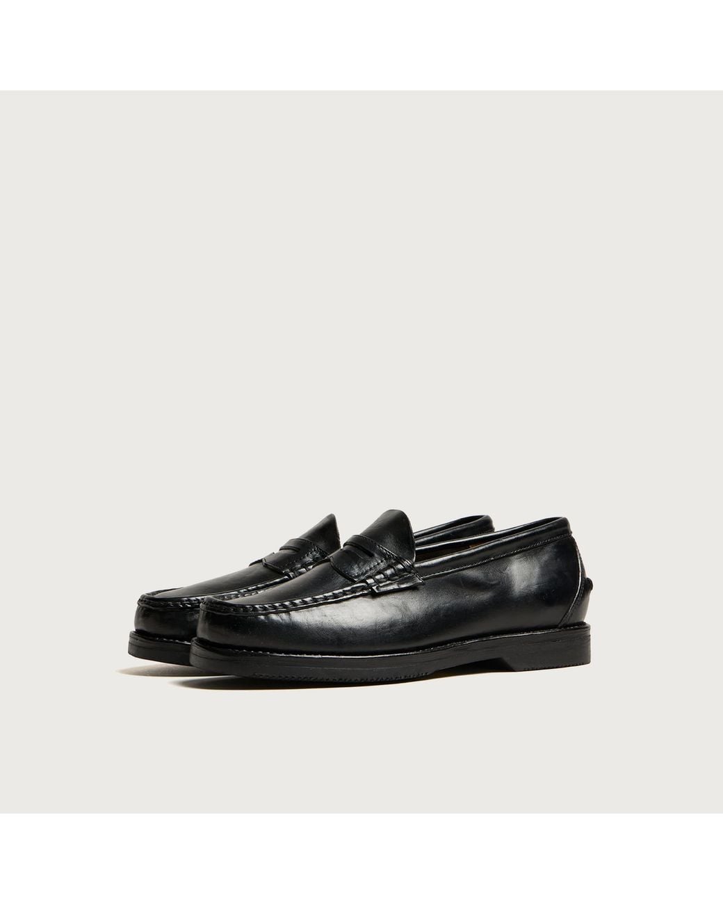Visvim Black Fabro Folk Loafer for men