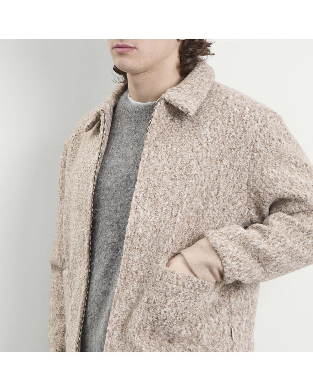 BOUND Natural Cloud Textured Jacket for men