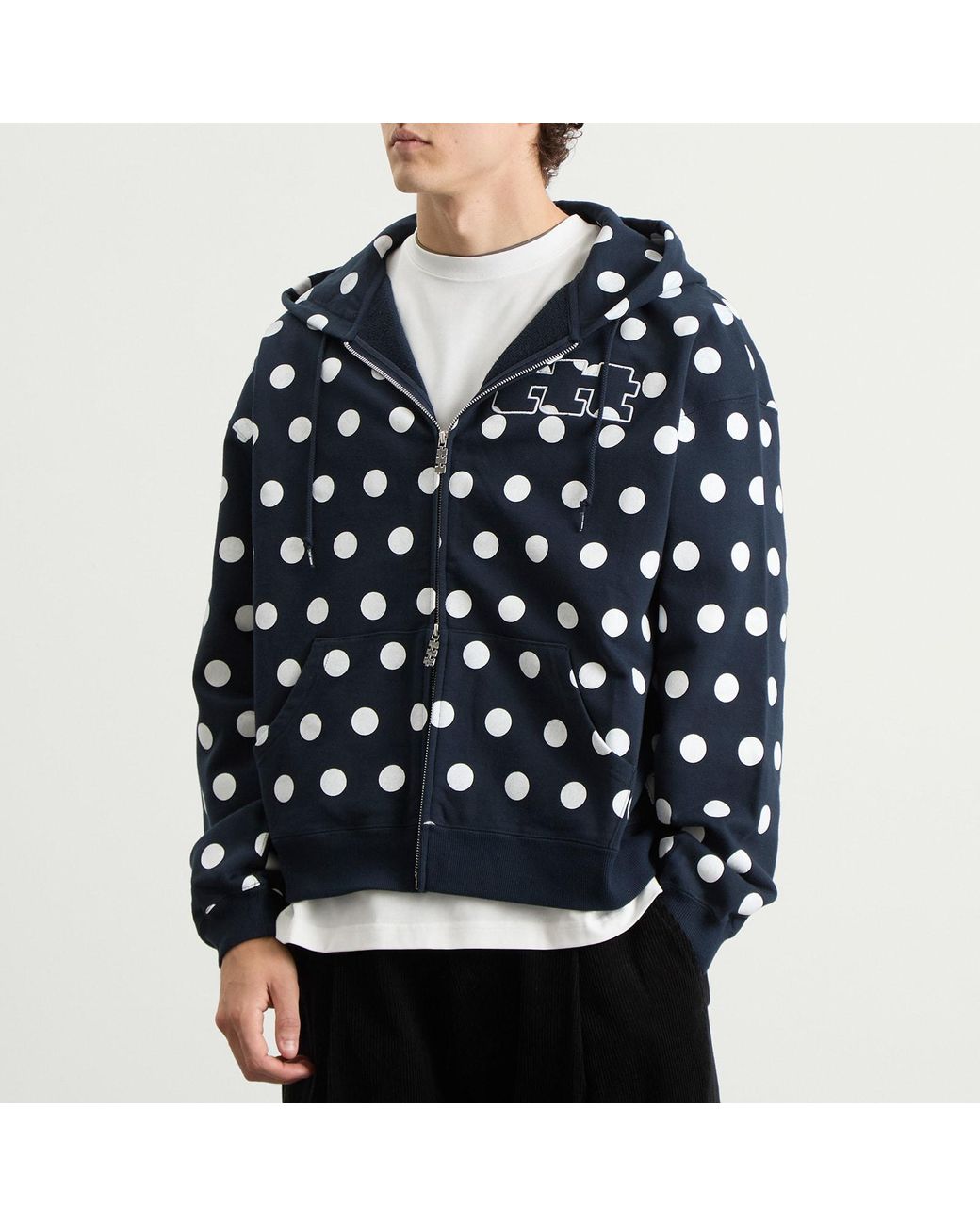 TTT MSW Dot Logo Zip Hoodie in Blue for Men | Lyst UK